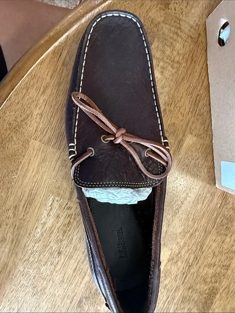 L.L. Bean hand stitched